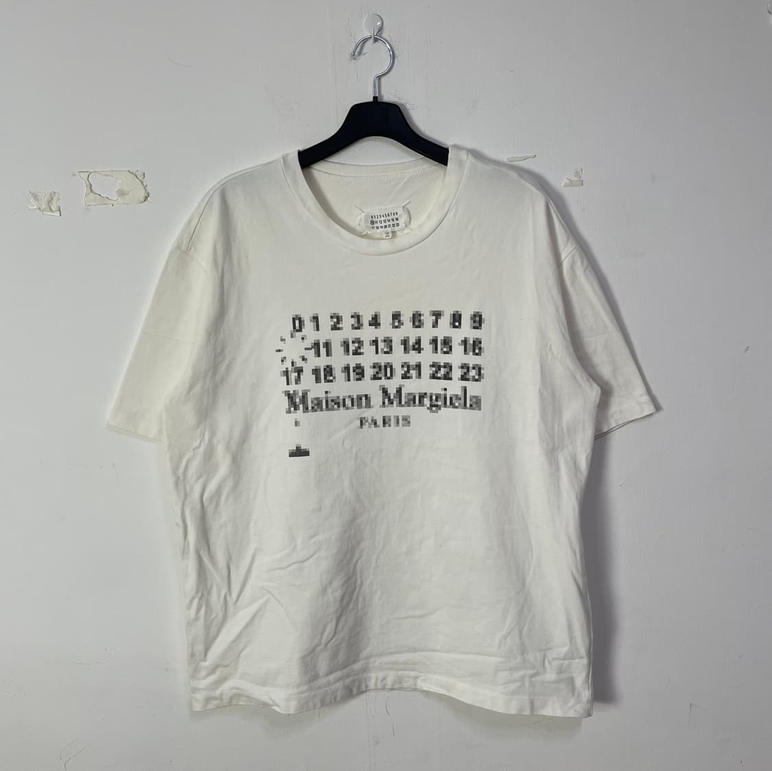 메종 마르지엘라 픽셀 모자이크 반팔 티셔츠 화이트 상품이미지1