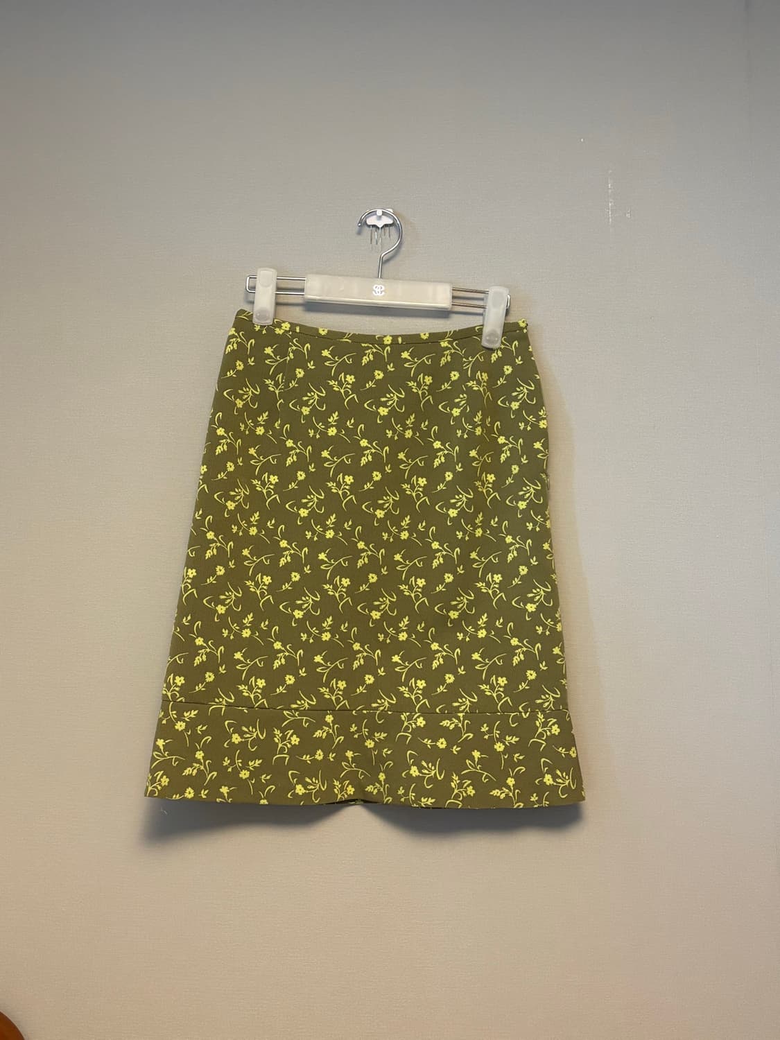 green floral midi skirt 상품이미지1