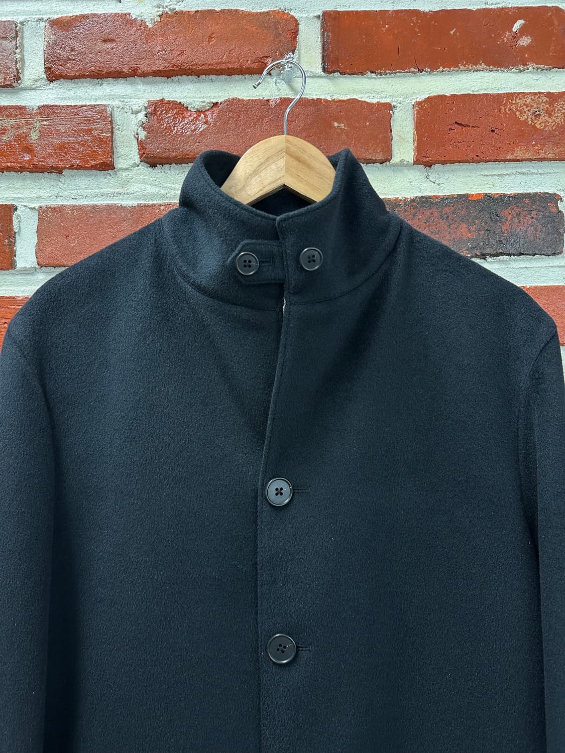 (3)타케오키쿠치 캐시미어 하이넥 싱글 코트 상품이미지2