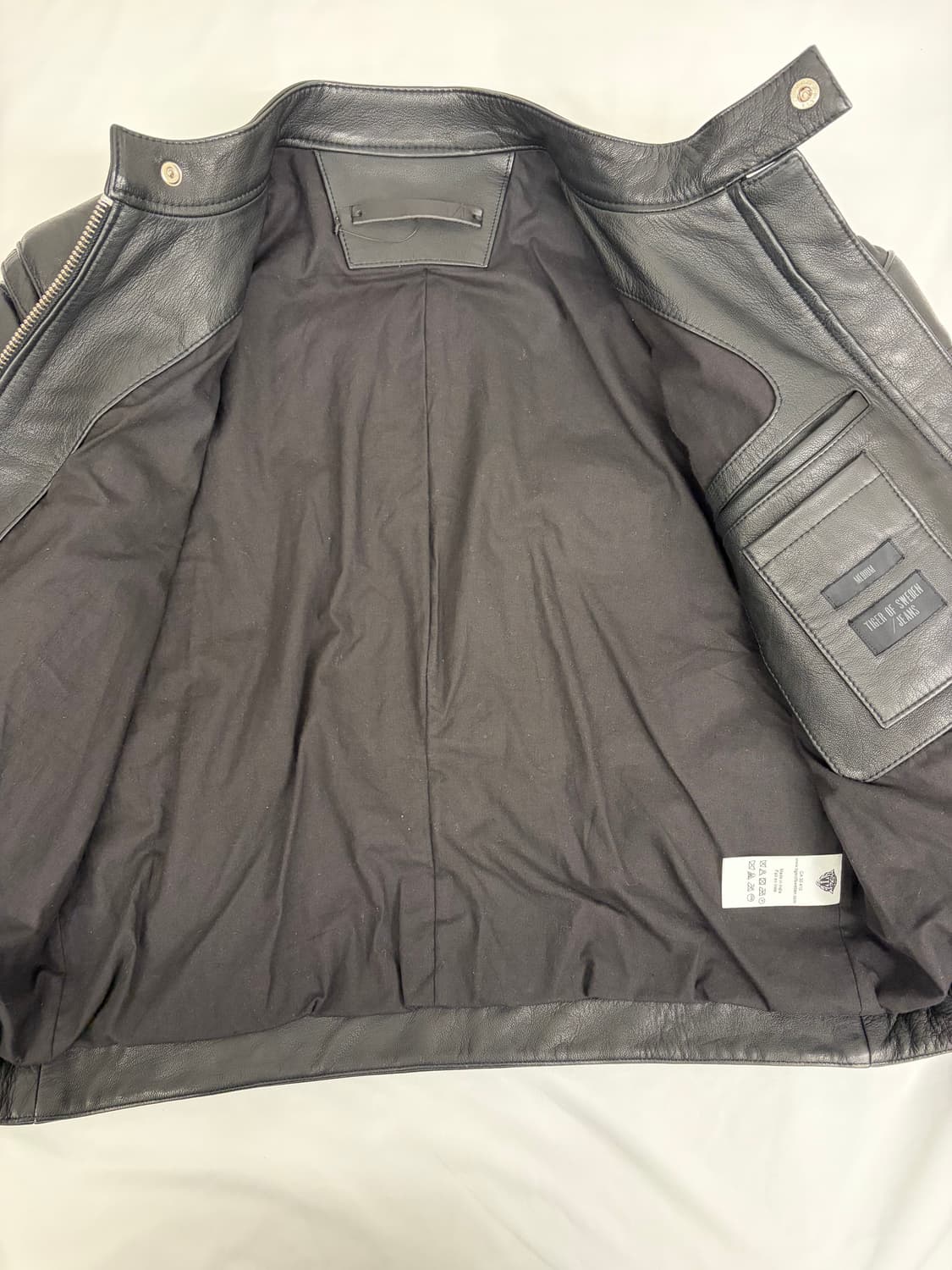 [M] 타이거오브스웨덴 블랙 가죽 라이더 자켓 상품이미지6