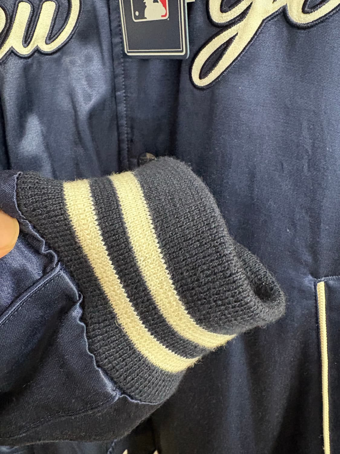 랄프로렌 X 뉴욕양키스 새틴 바시티 자켓(XL, 레어템) 상품이미지5