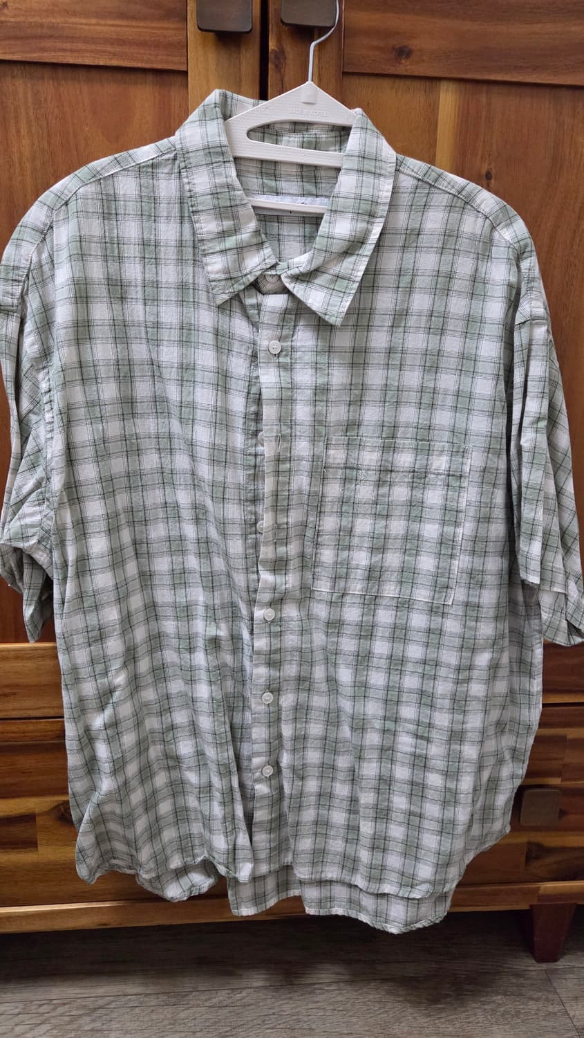 8세컨즈 체크 반팔셔츠 상품이미지1