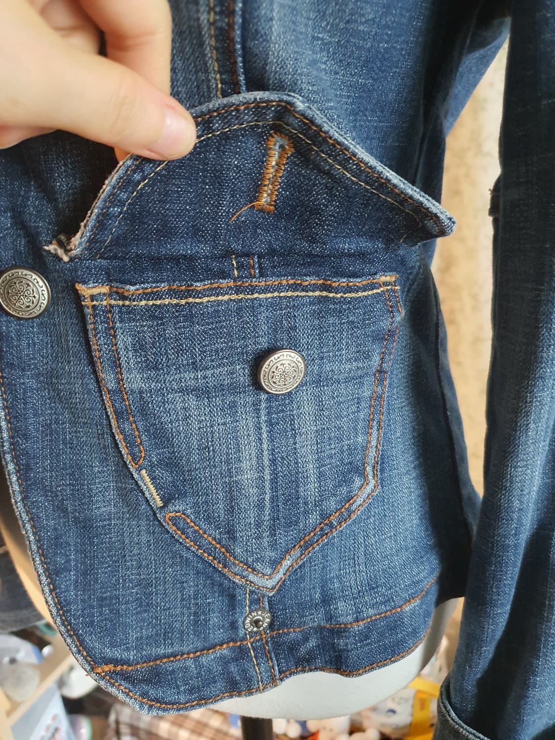 [빈티지] 청 데님 여성 자켓 스타일리쉬 90 상품이미지2