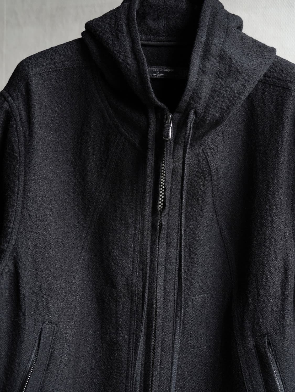 블랙멀 블랙 후디드 울 자켓 L 라지 상품이미지5