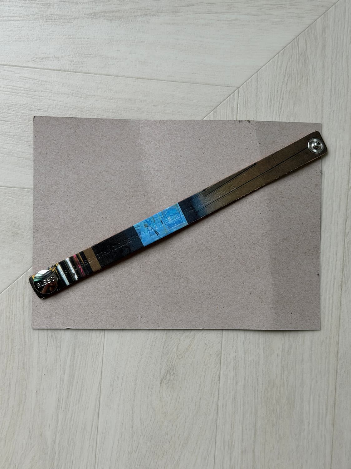 블레스 포토그래픽 레더 팔찌 (os) 상품이미지1