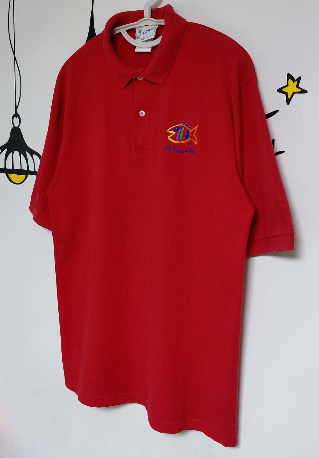[L] 90s SGT. LEISURE 자수 카라티 Made in USA 상품이미지8