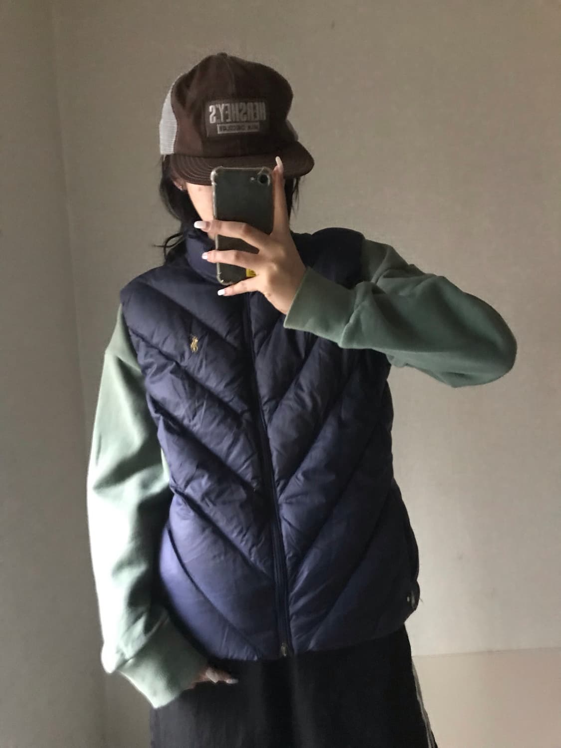 폴로 네이비 패딩조끼 상품이미지5