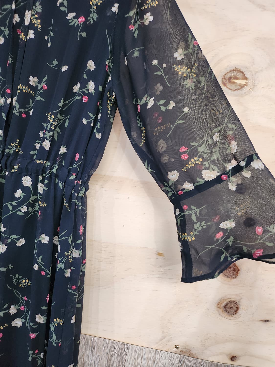 167) 플라워 쉬폰 롱 원피스 상품이미지4