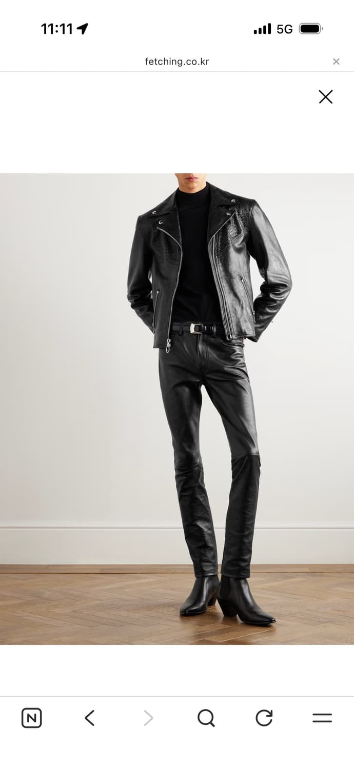 셀린느 가죽 바이커 자켓46(에디 마지막시즌 가죽자켓)  상품이미지1