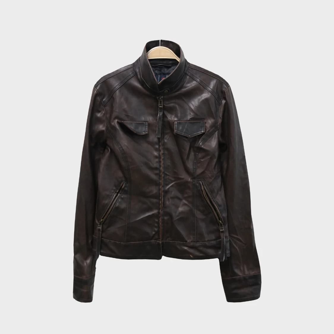  BB DAKOTA 브라운 페이크 레더 자켓 60361 상품이미지1