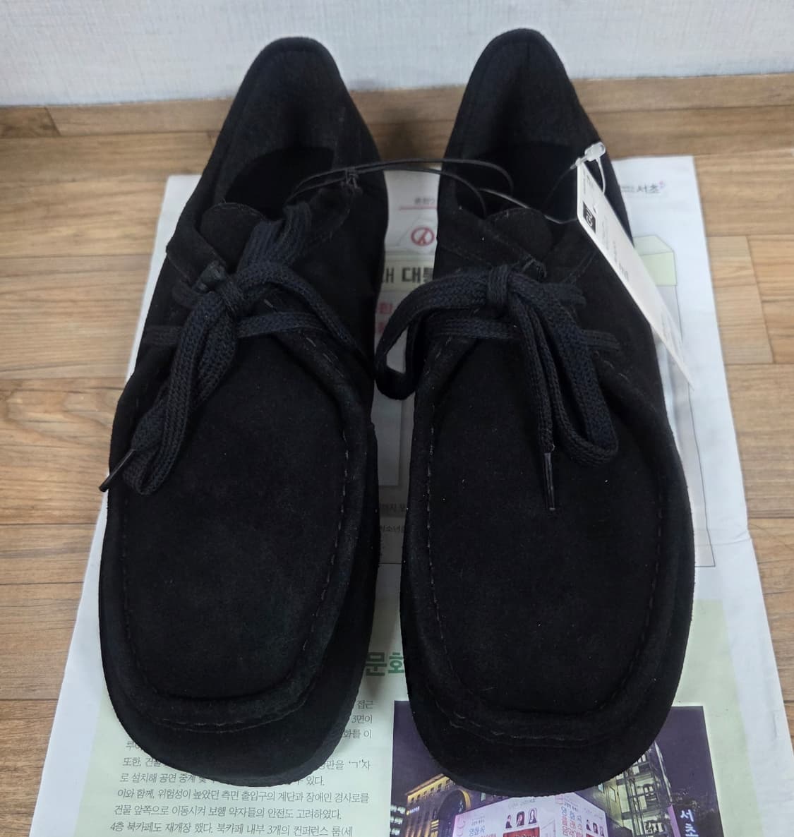 (새제품) GU 지유 모카신 리얼레더 슈즈 블랙 270 상품이미지2