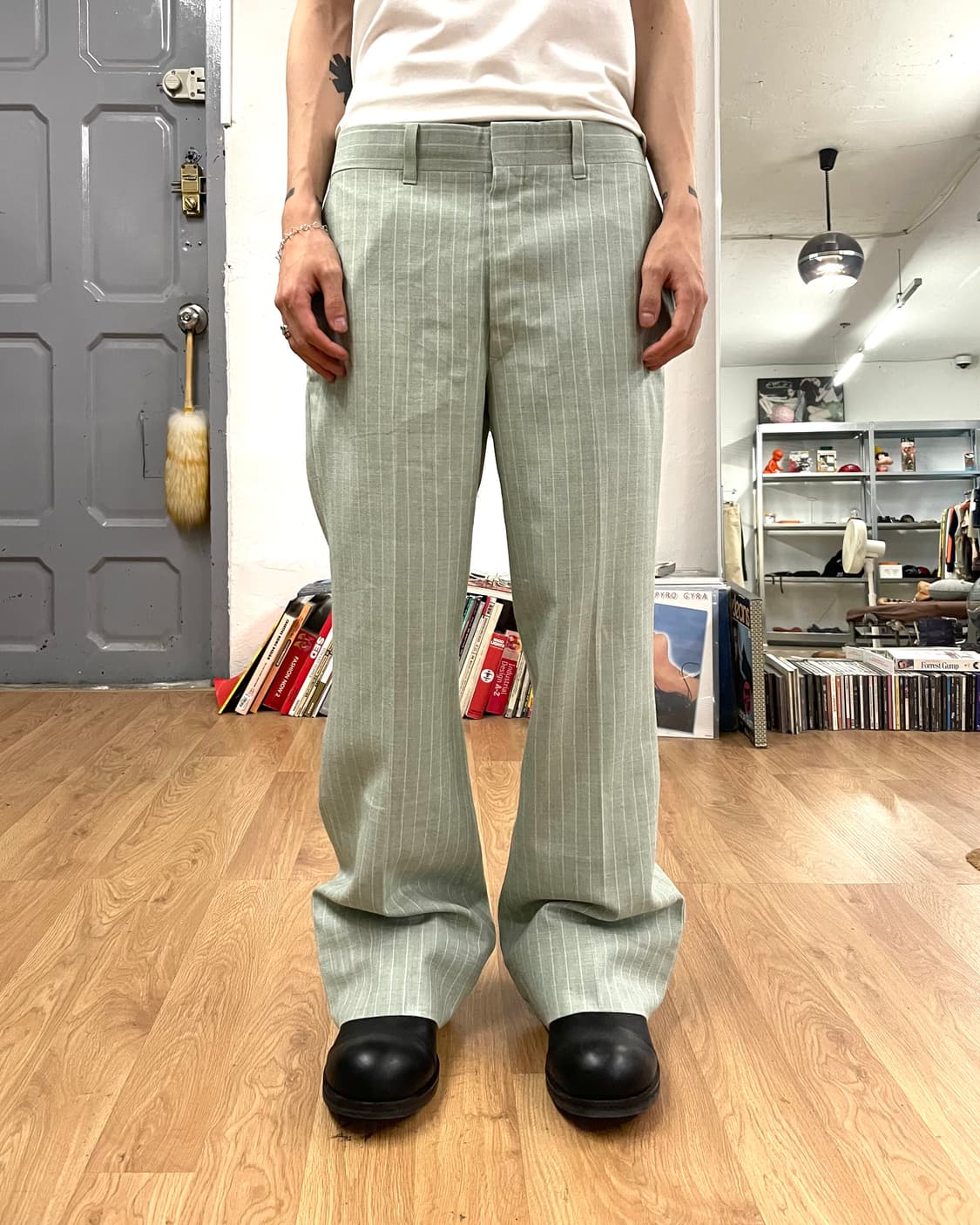 [34] 80s Scovill zip 스트라이프 플레어 팬츠 상품이미지2
