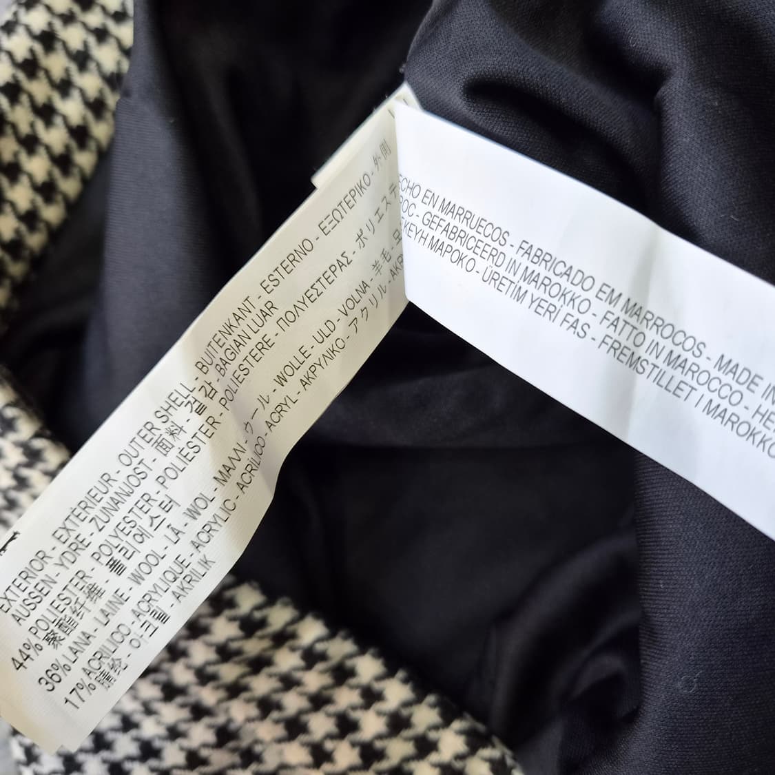 M) ZARA 자라 하운드투스 체크 플리츠 스커트 상품이미지7