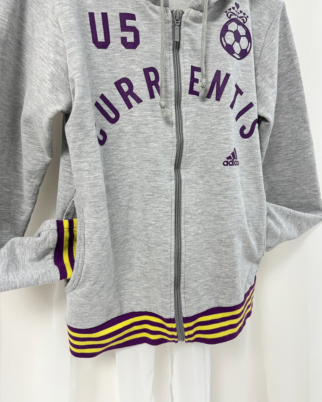 Adidas sporty grey hoodie zip-up 상품이미지8