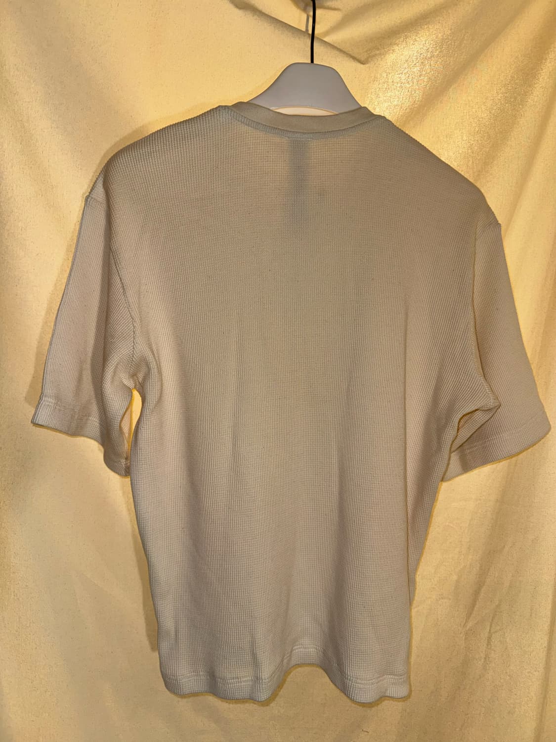 (XL) 크롬하츠 헨리넥 와플 아이보리 하프 니트 상품이미지4