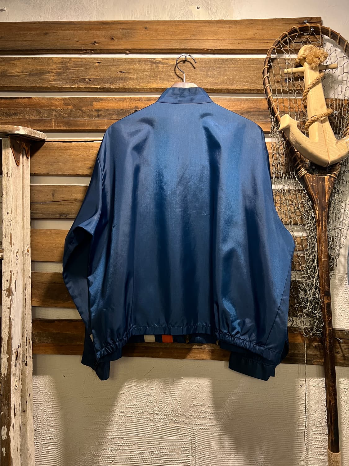 [XL]70's Made in USA 레이싱 스트라이프 나일론 코치자켓 상품이미지8