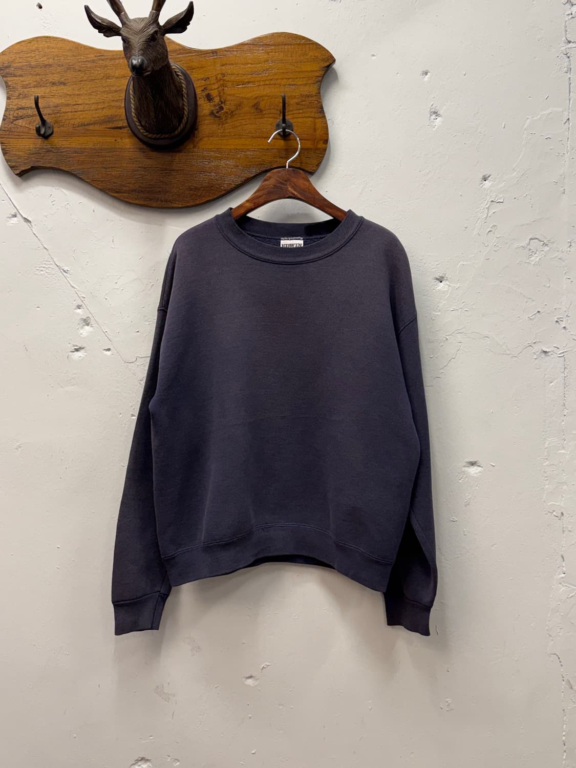 S) 90s USA EDWIN SPORTS Faded Navy Sweat 상품이미지2