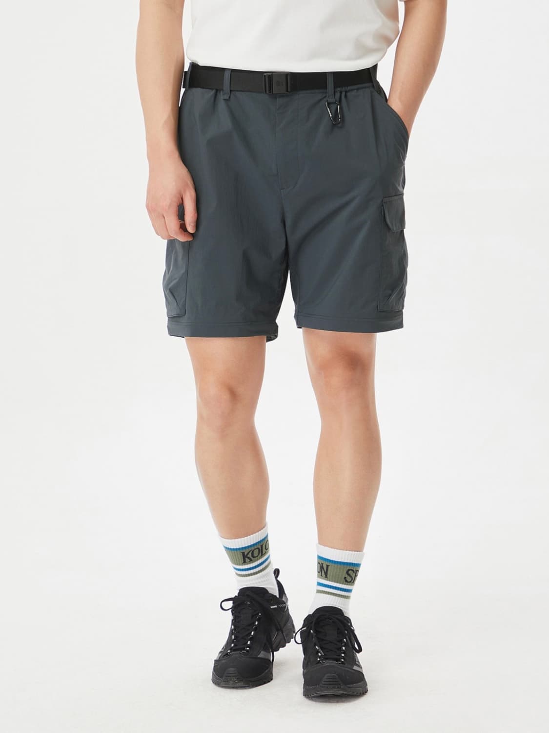 코오롱스포츠 투트랙 팬츠 다크그레이 등산바지 스포츠바지 90 상품이미지4