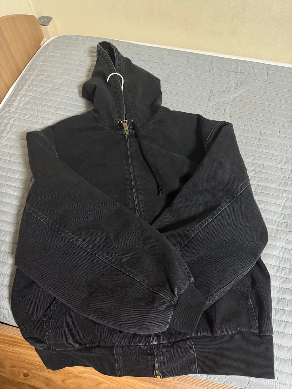 칼하트 WIP 메이틀랜드 데님 OG 액티브 자켓 블랙 스톤 워시드 상품이미지2