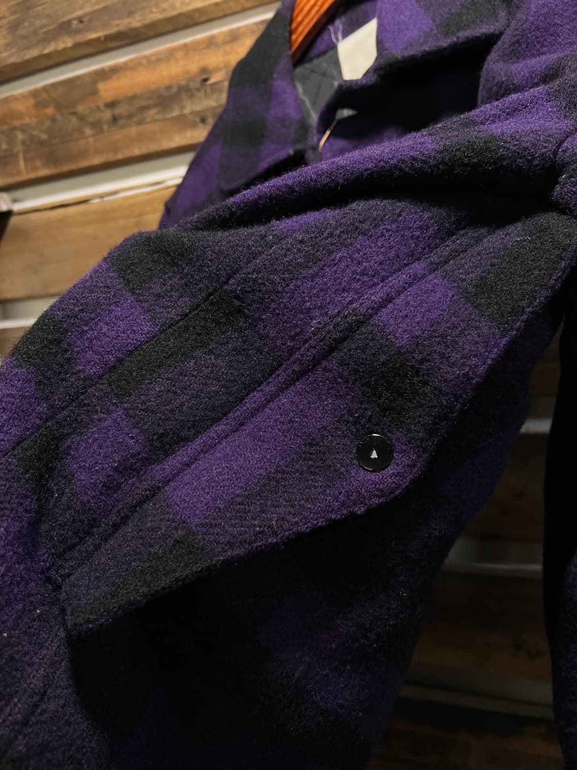 [M]JPN 빈티지 퍼플 타탄체크 울 헌팅 크루저 자켓 상품이미지6