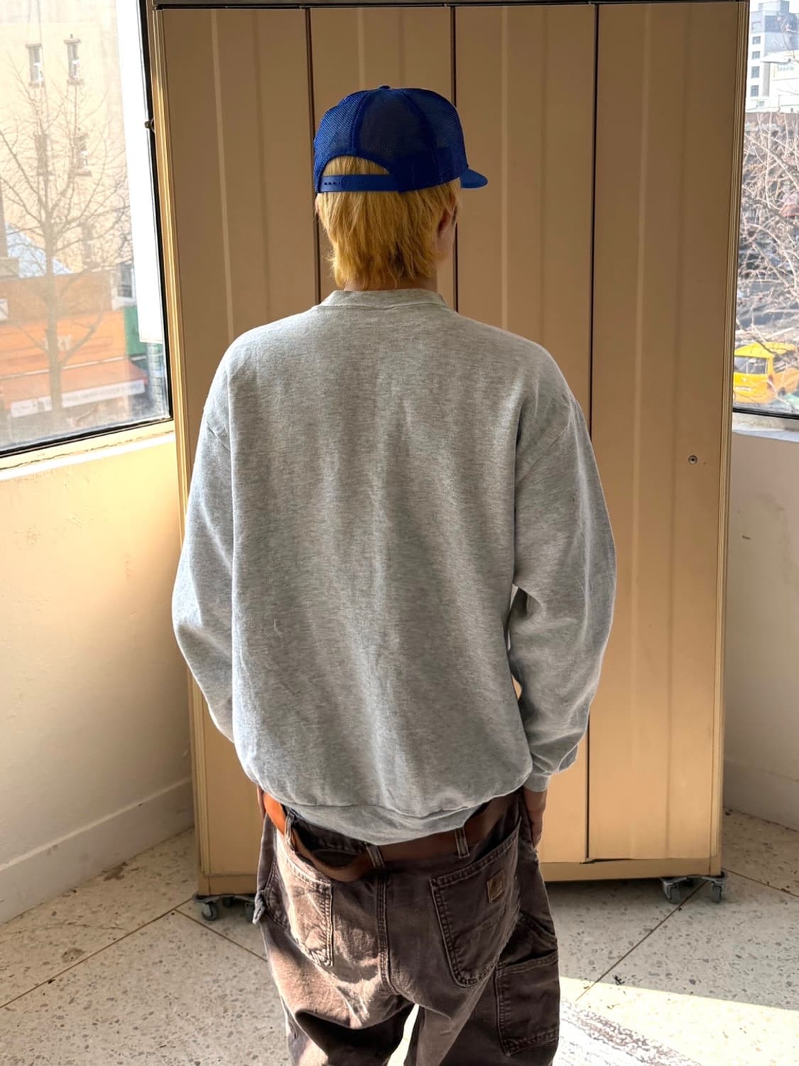 밀리터리 AIR FORCE 맨투맨 그레이 상품이미지3