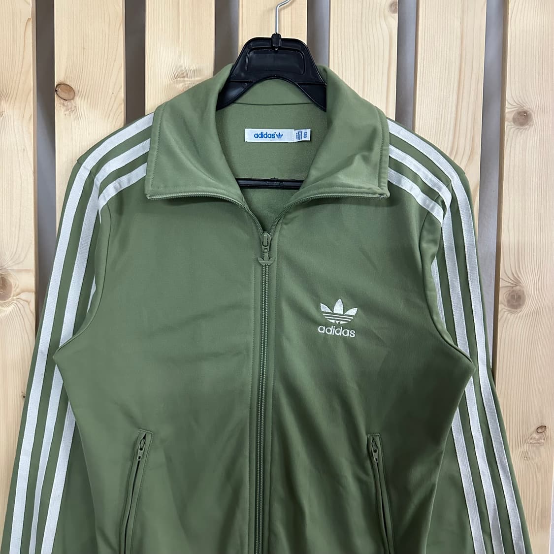 (S) 아디다스 말차 카키 백로고 파이어버드 져지 트랙탑 상품이미지7