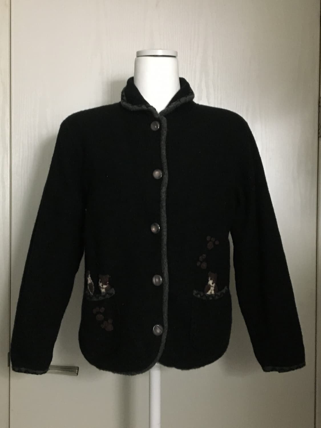 모리 강아지 모직 자켓 가디건 상품이미지6