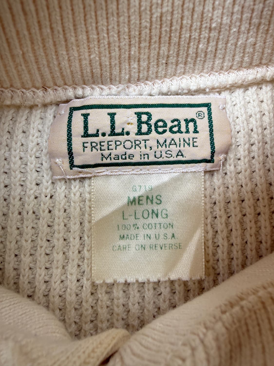 L.L bean 90s USA🇺🇸 5버튼 헨리넥 XL 상품이미지3