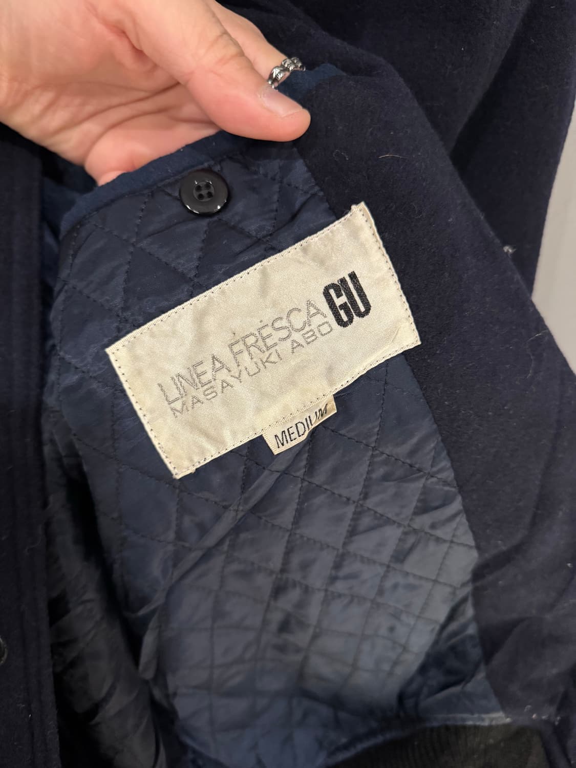 Masayuko Abo 레더카라 봄버자켓  상품이미지7