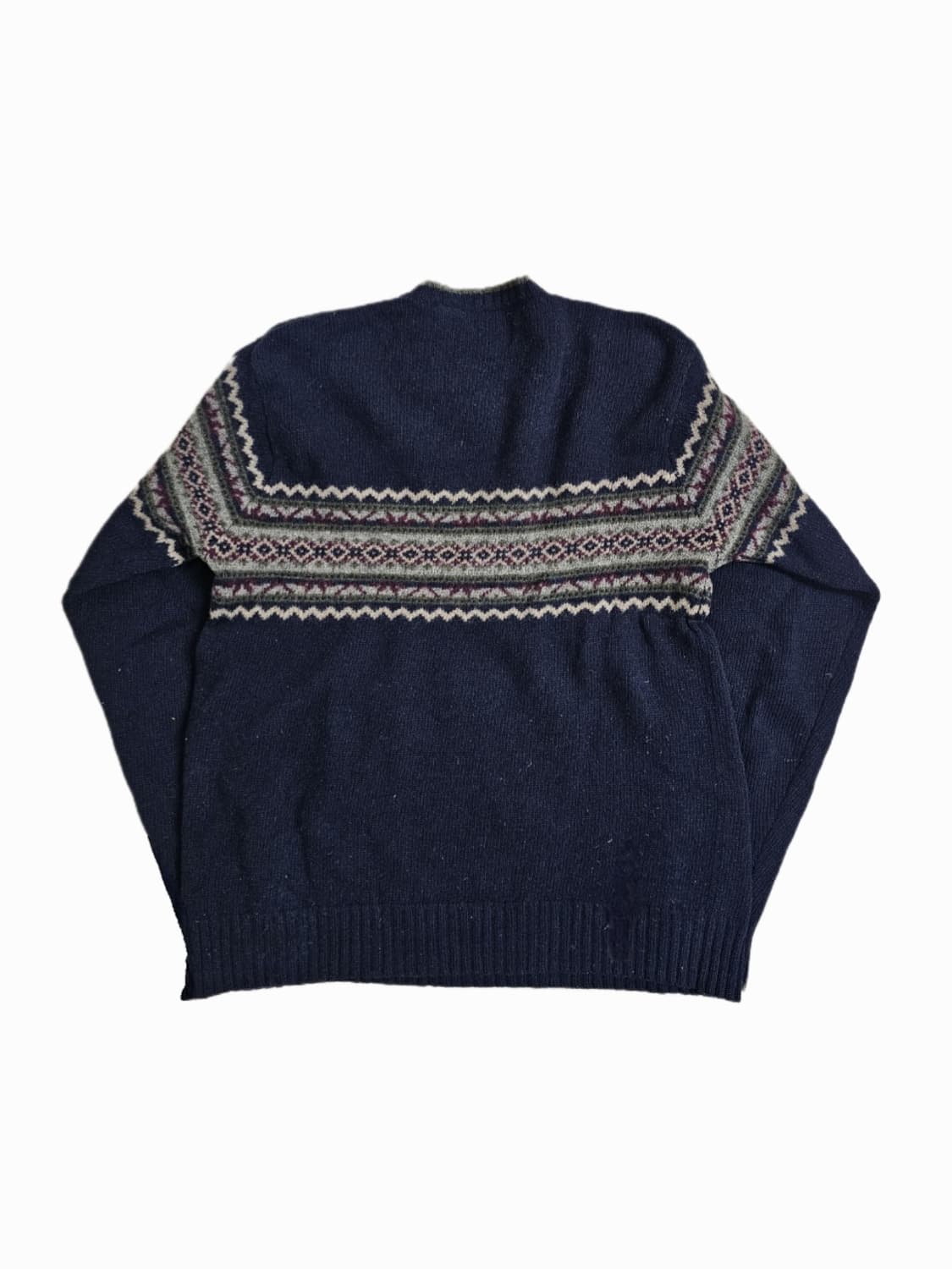 그래놀라 Old GAP 램스울 페어아일 v넥 니트 L 상품이미지2