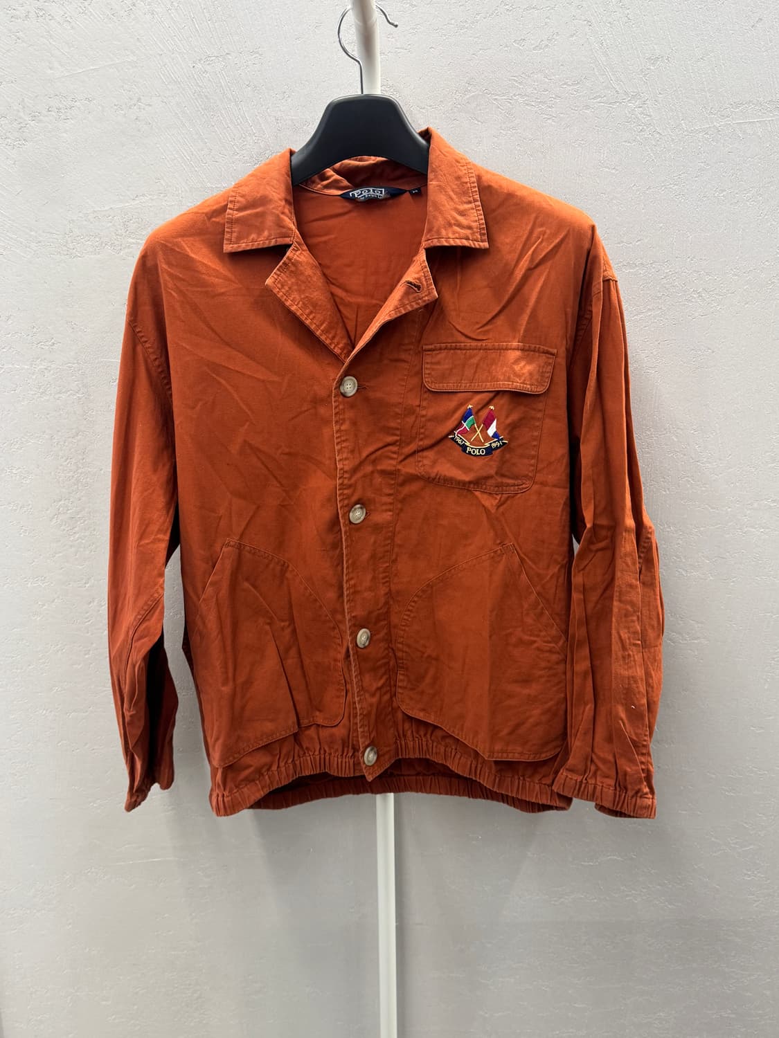 80s 폴로 랄프로렌 빈티지 깃발 오렌지색 자켓 M 상품이미지2