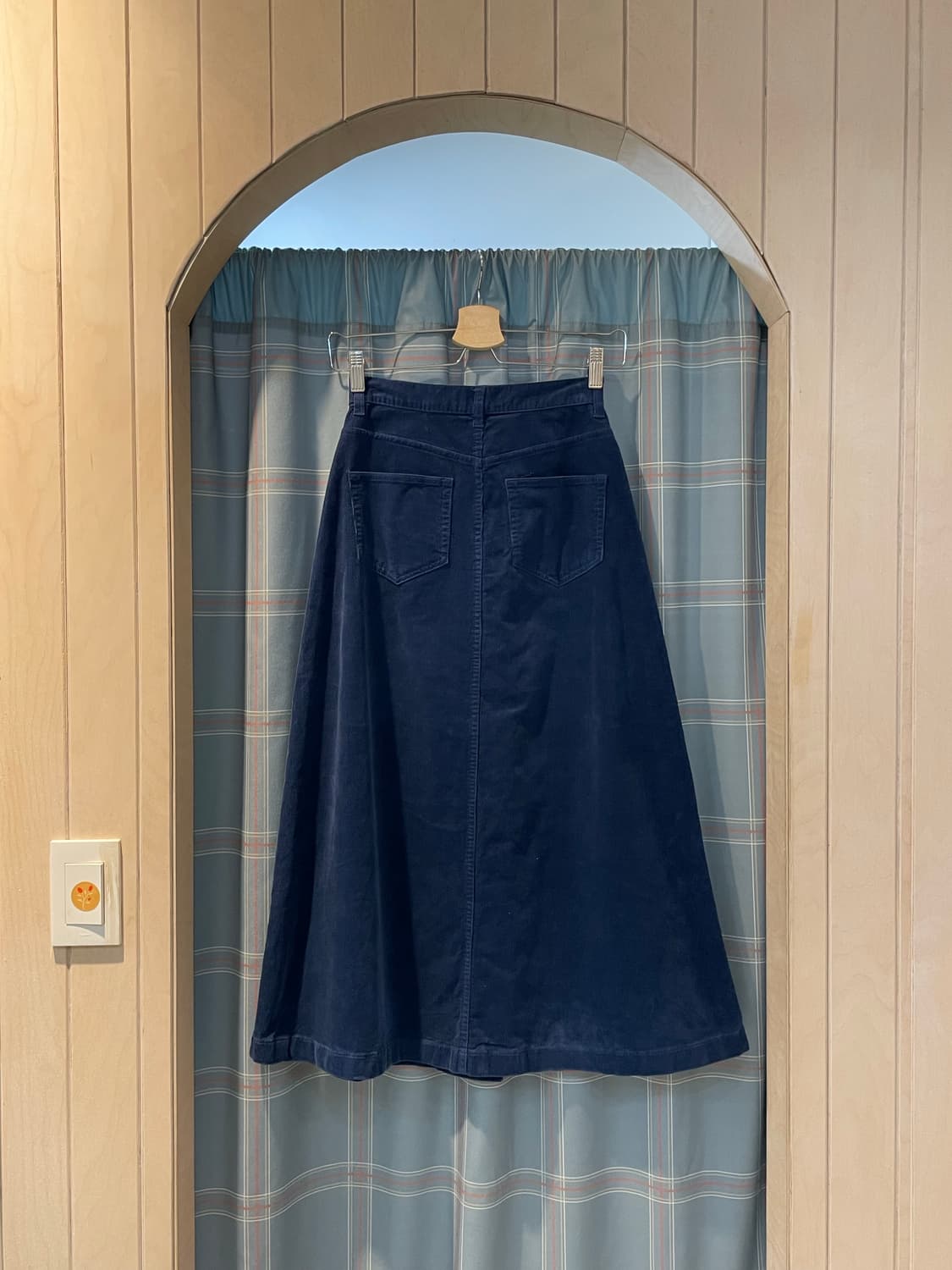 일본빈티지 코듀로이 버튼롱스커트 (24) 상품이미지4