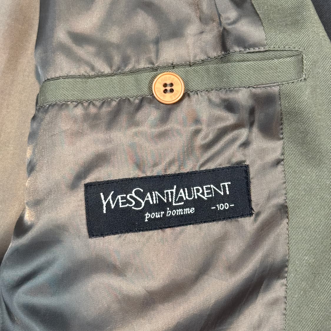 L) YSL 입생로랑 올리브 그린 해링턴 자켓 상품이미지8