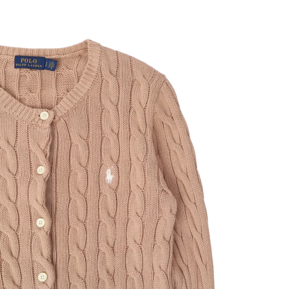 폴로 랄프로렌 베이지 케이블 니트 가디건 상품이미지3