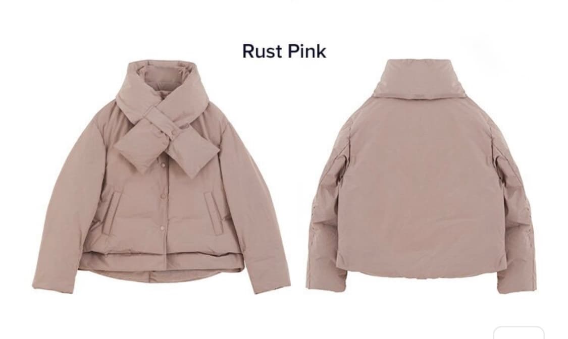 프론트로우x메종마레 머플러 구스 다운 패딩 상품이미지4