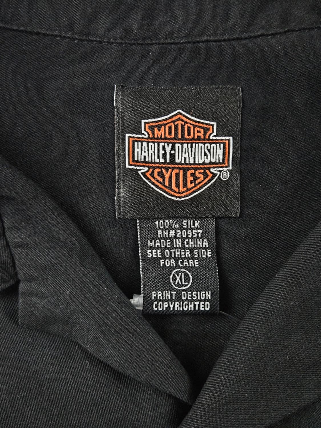 할리데이비슨 하와이 호놀룰루 실크 반팔 셔츠 ( XL ) / 11420 상품이미지5