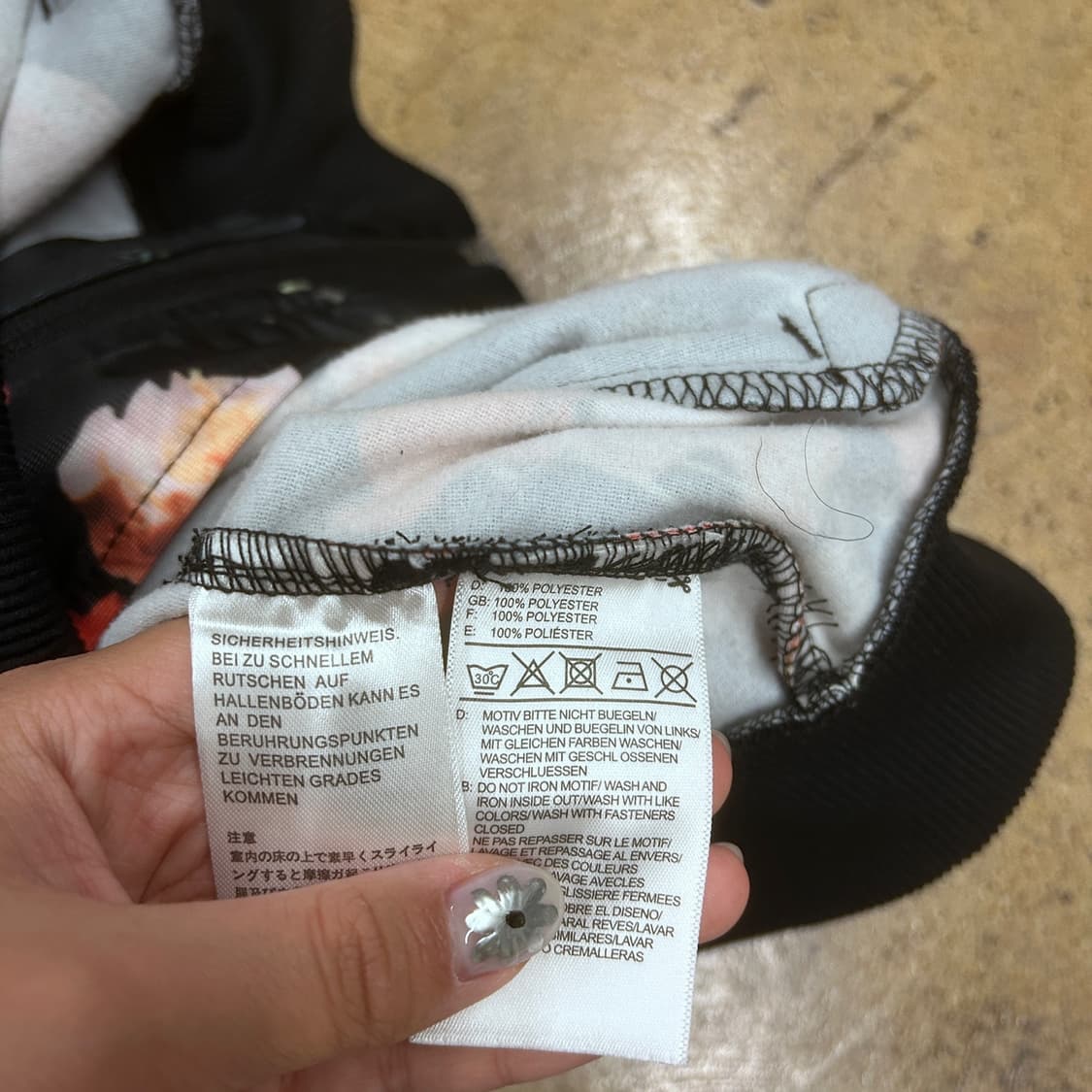 아디다스 블랙 플라워 파이어버드 제니 져지 트랙탑 상품이미지7