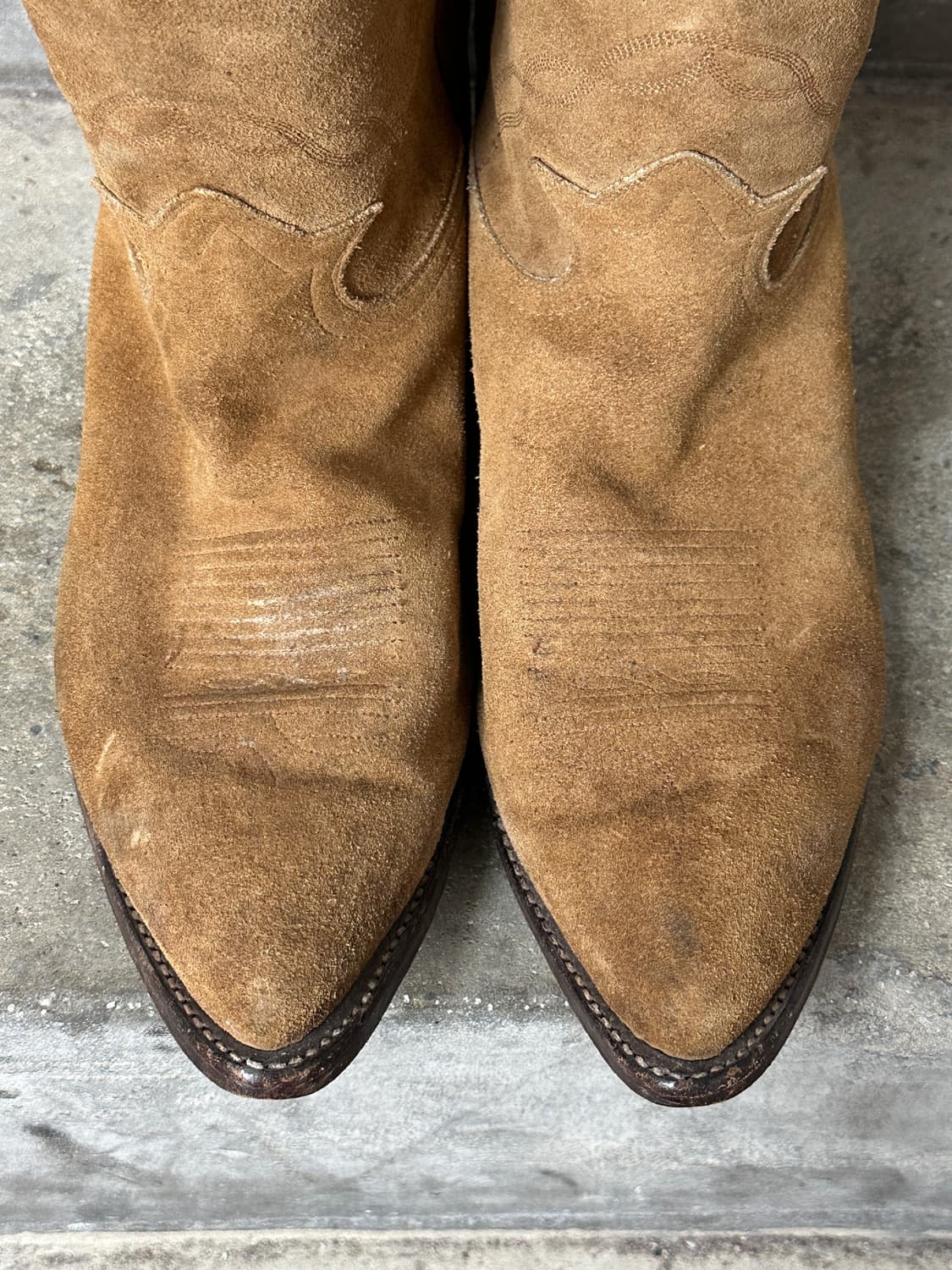 90's USA 토니라마 러프아웃 스웨이드 카우보이 웨스턴 부츠 상품이미지8