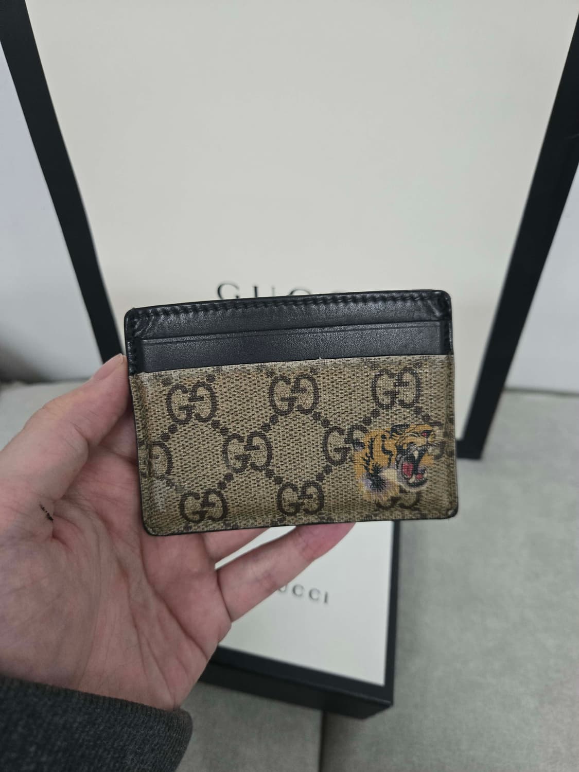 [보증서 정품] 구찌 타이거 카드지갑 상품이미지3