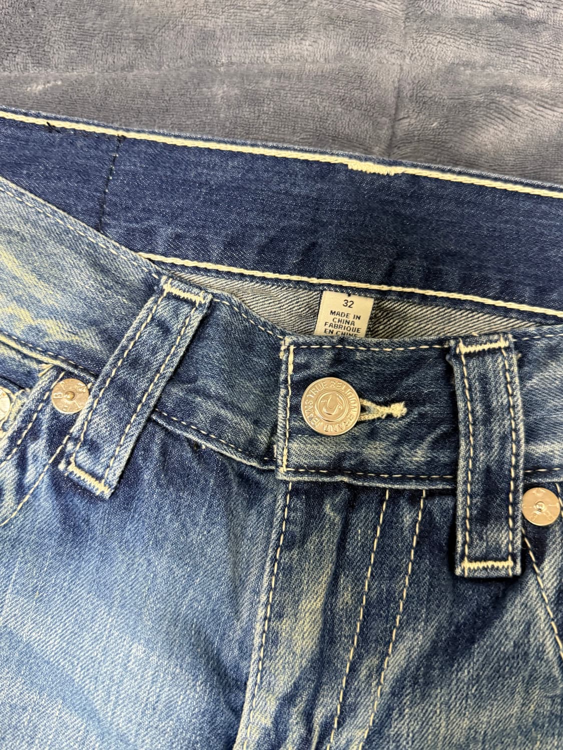 트루릴리젼 워싱 데님 청바지 32(새상품) 상품이미지4