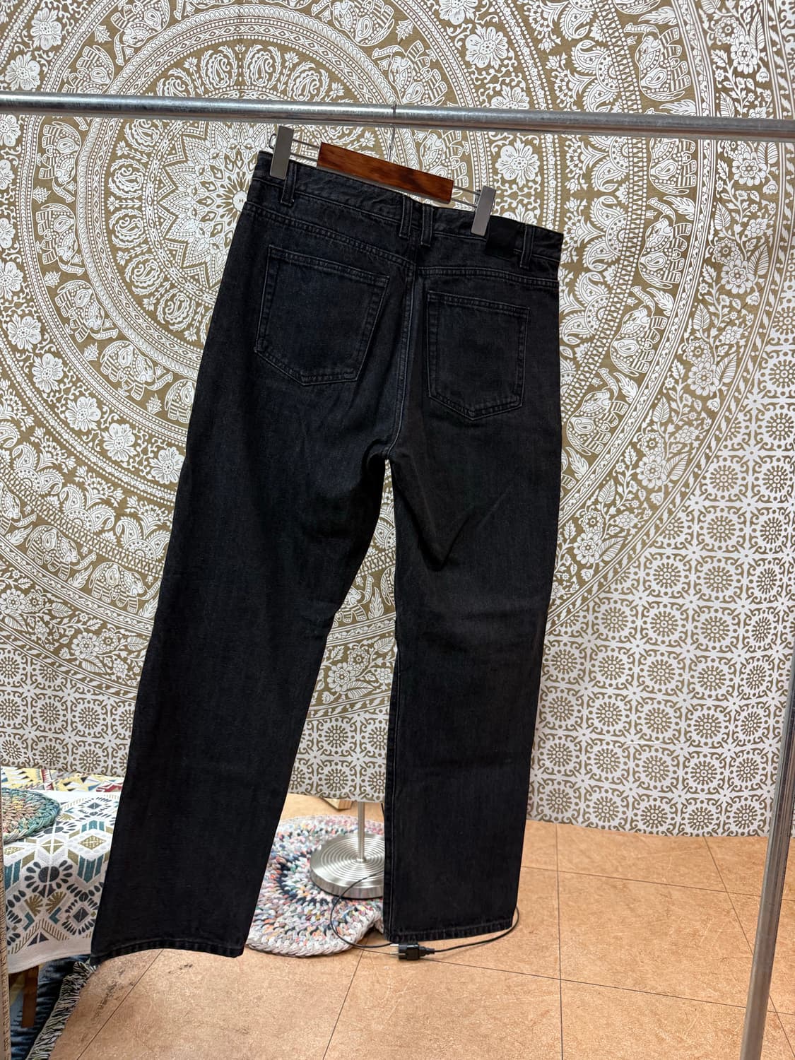 비슬로우 디테일 흑청 데님팬츠  상품이미지6