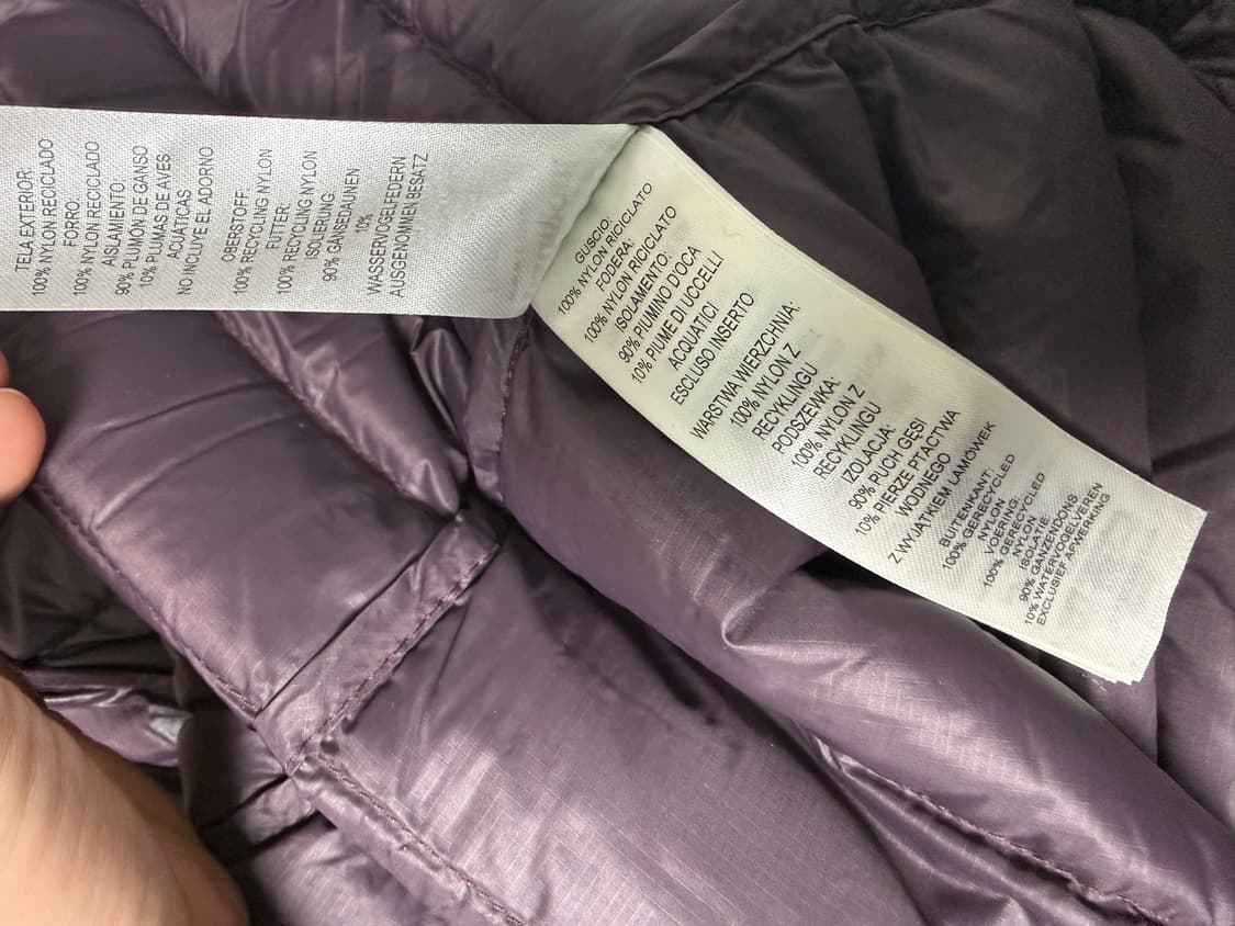 파타고니아 다운스웨터 퍼플 XL 상품이미지4