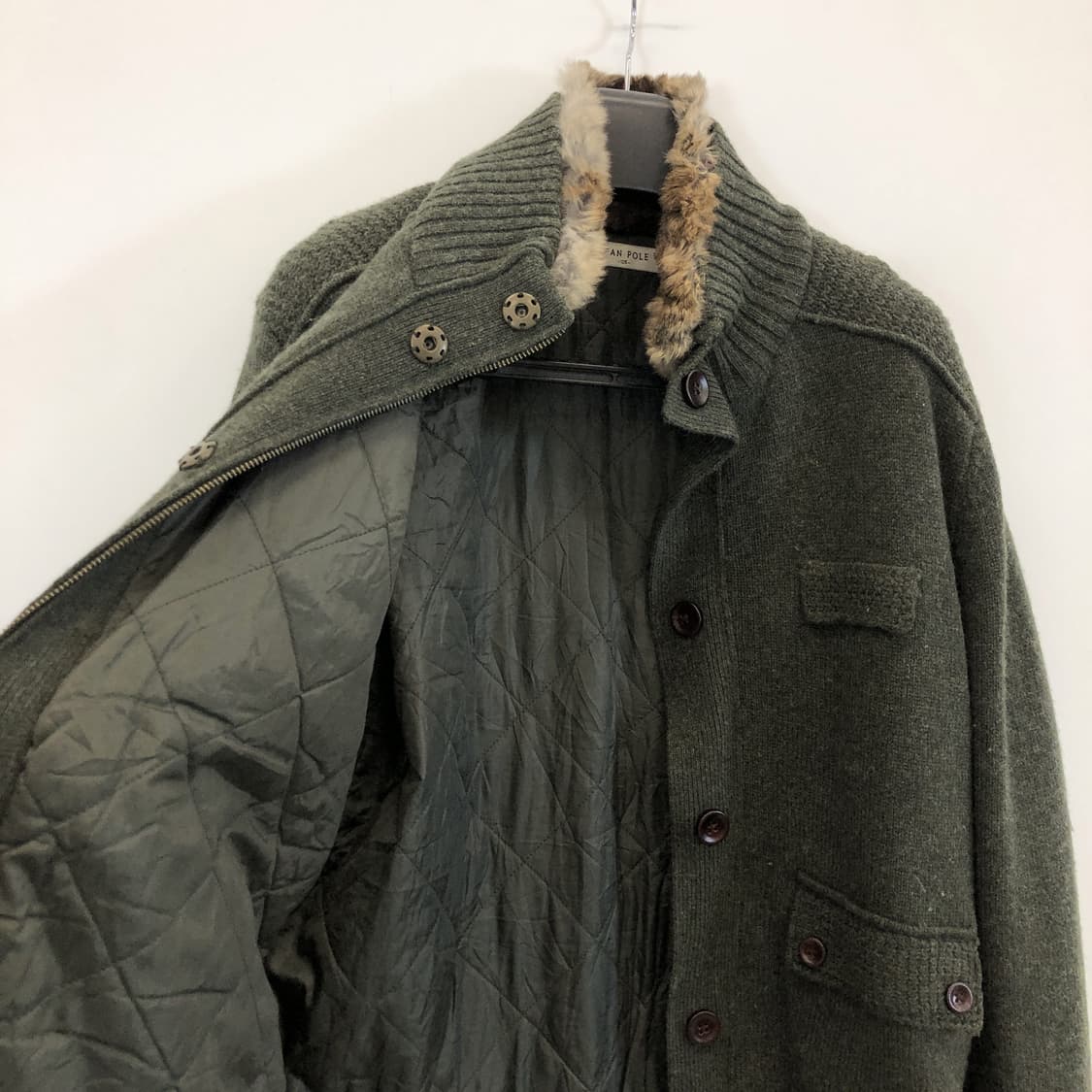 빈폴 방풍 니트집업 105 누빔안감  상품이미지5