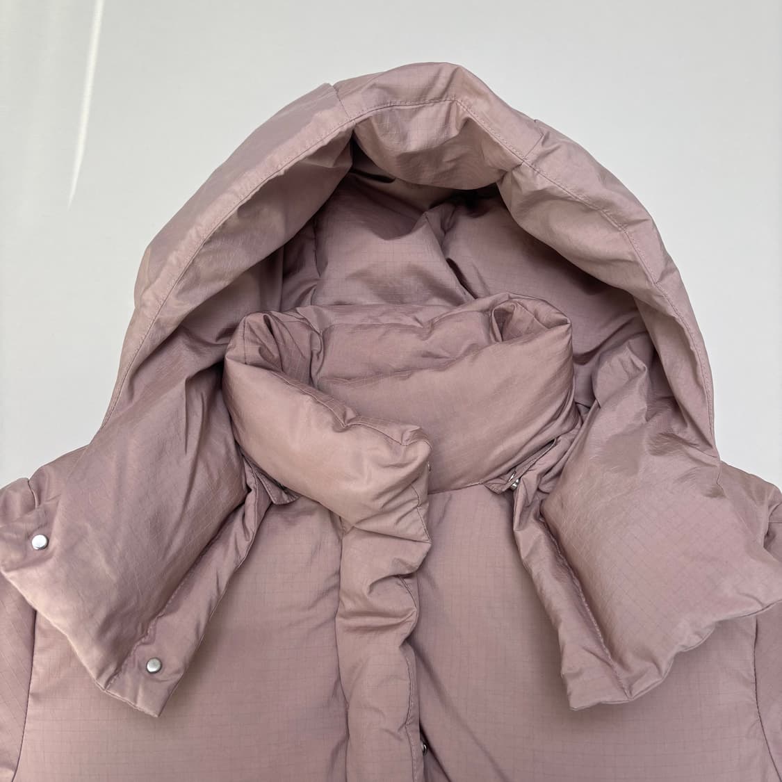 비이커 다운푸퍼 숏패딩 베이지핑크 0사이즈 상품이미지7