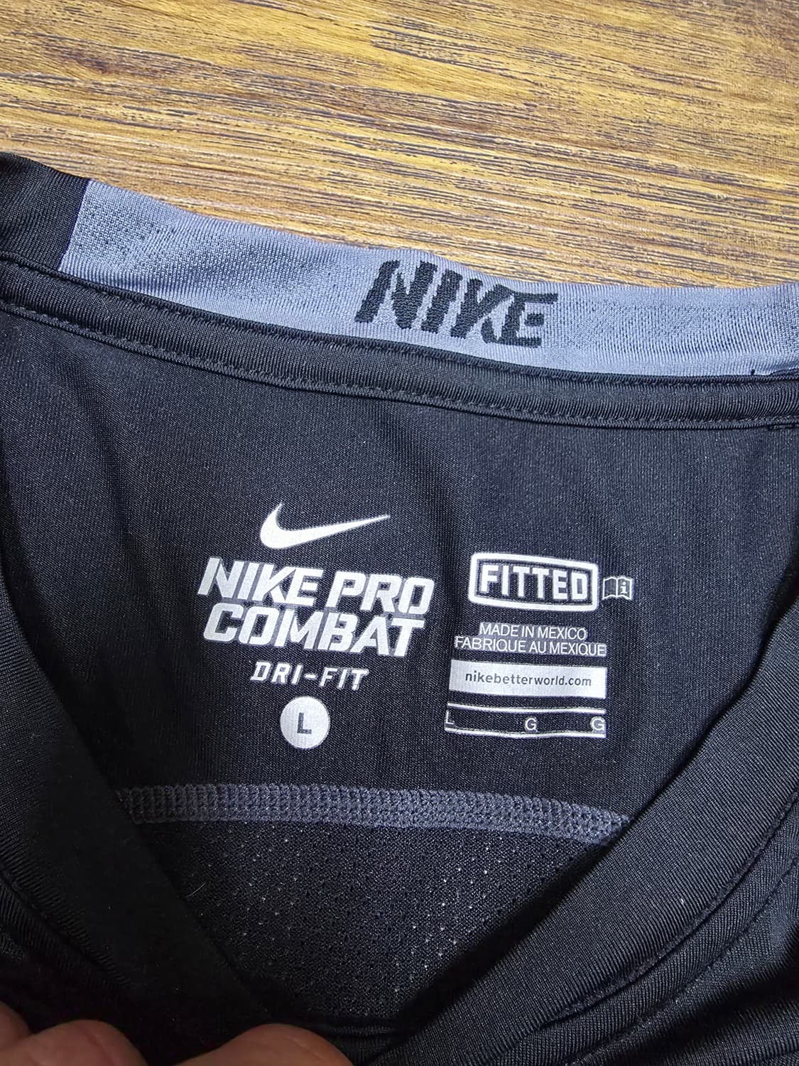 나이키 프로컴뱃 반팔 트레이닝탑  상품이미지3