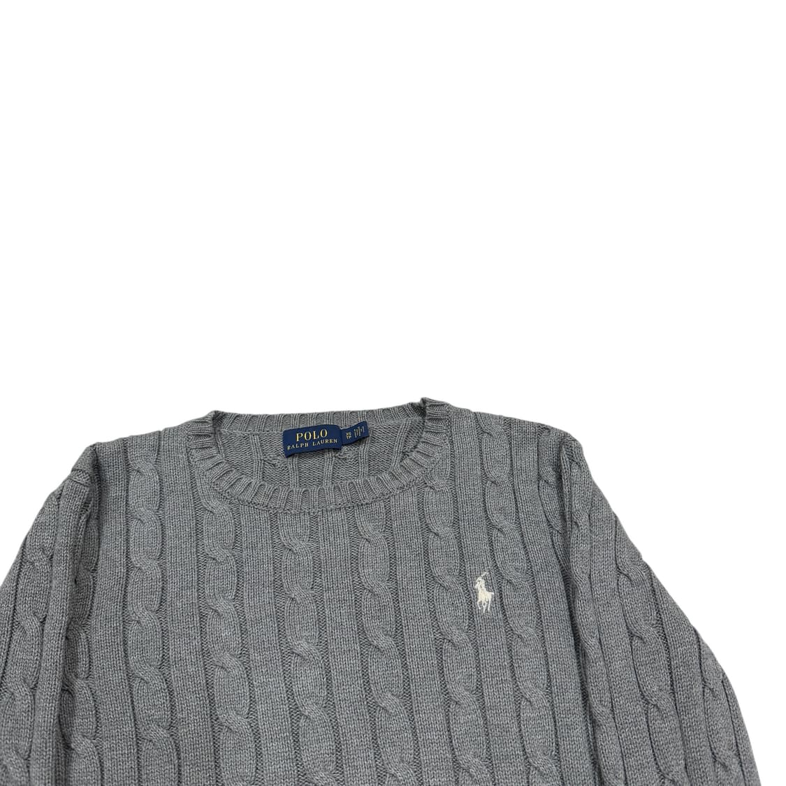 폴로 랄프로렌 그레이 꽈배기 케이블 니트 XS 상품이미지2