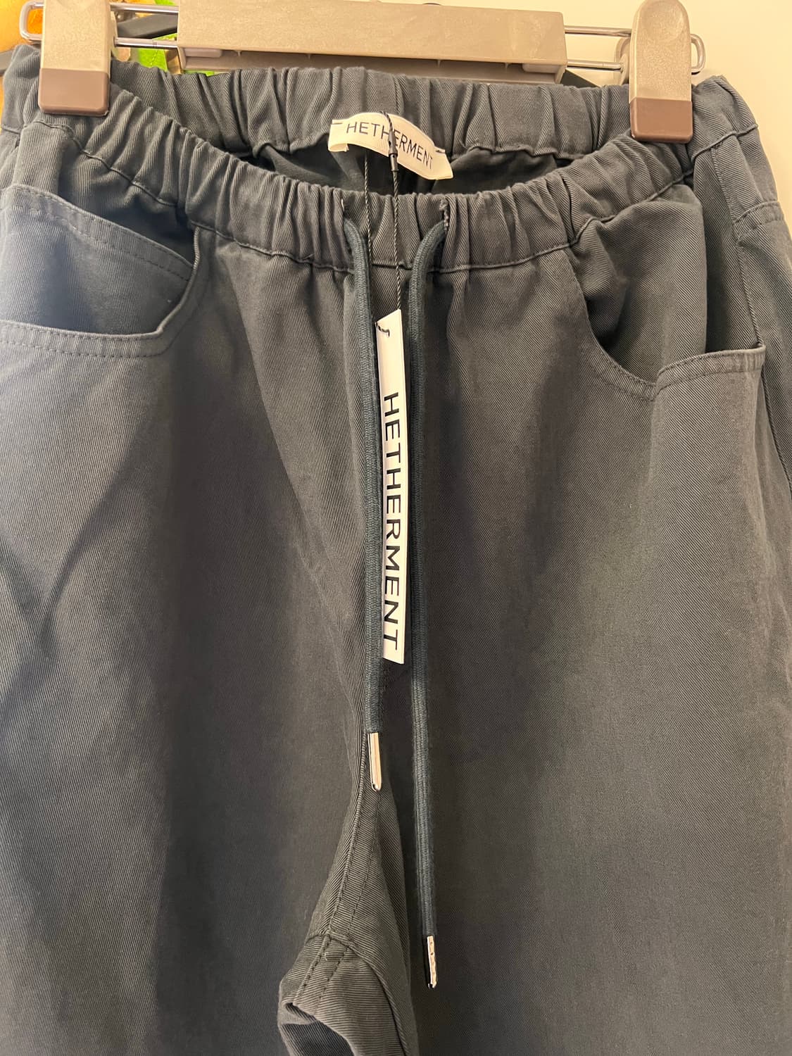 헤더먼트 worn cotton pants ash navy 상품이미지5