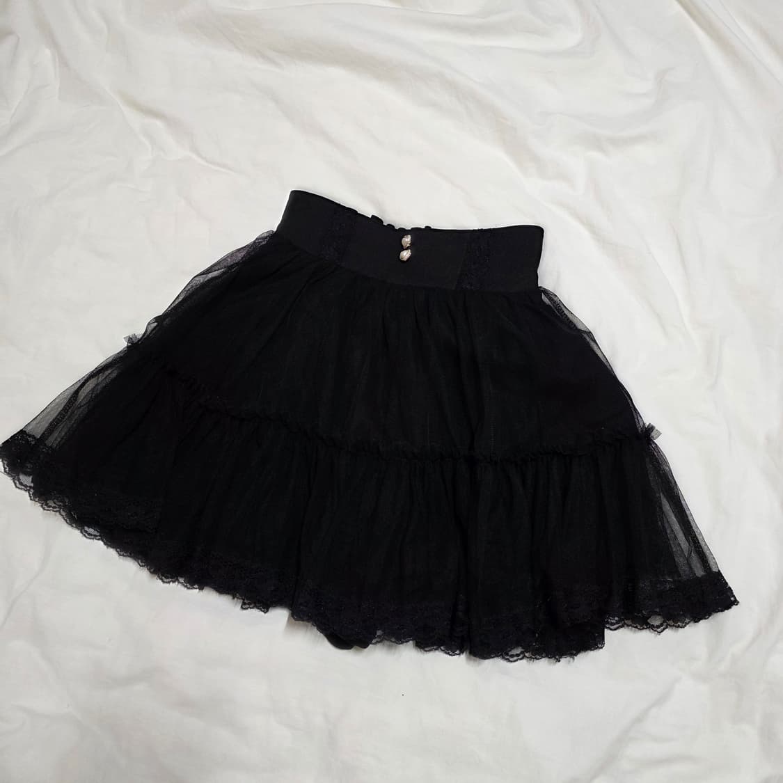 공겜여주 히메갸루 블랙 캉캉 도트 나시 스커트 가디건 세트 트랄라라깔 상품이미지6