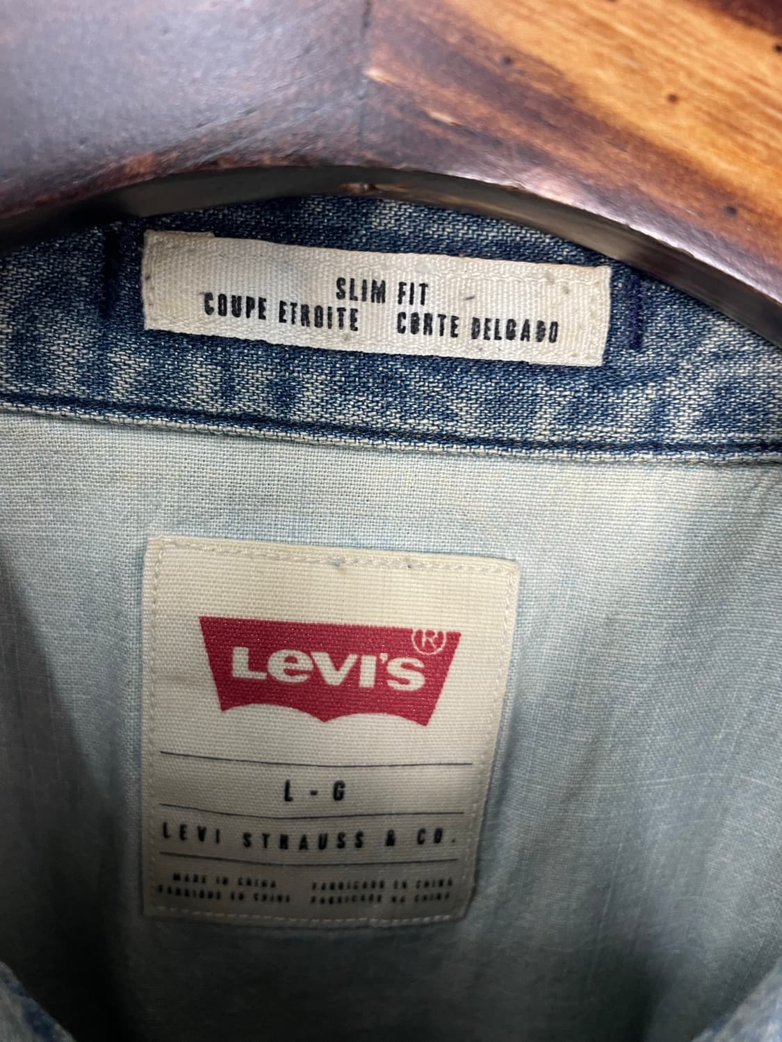 리바이스 웨스턴 데님 셔츠 H2133 상품이미지5