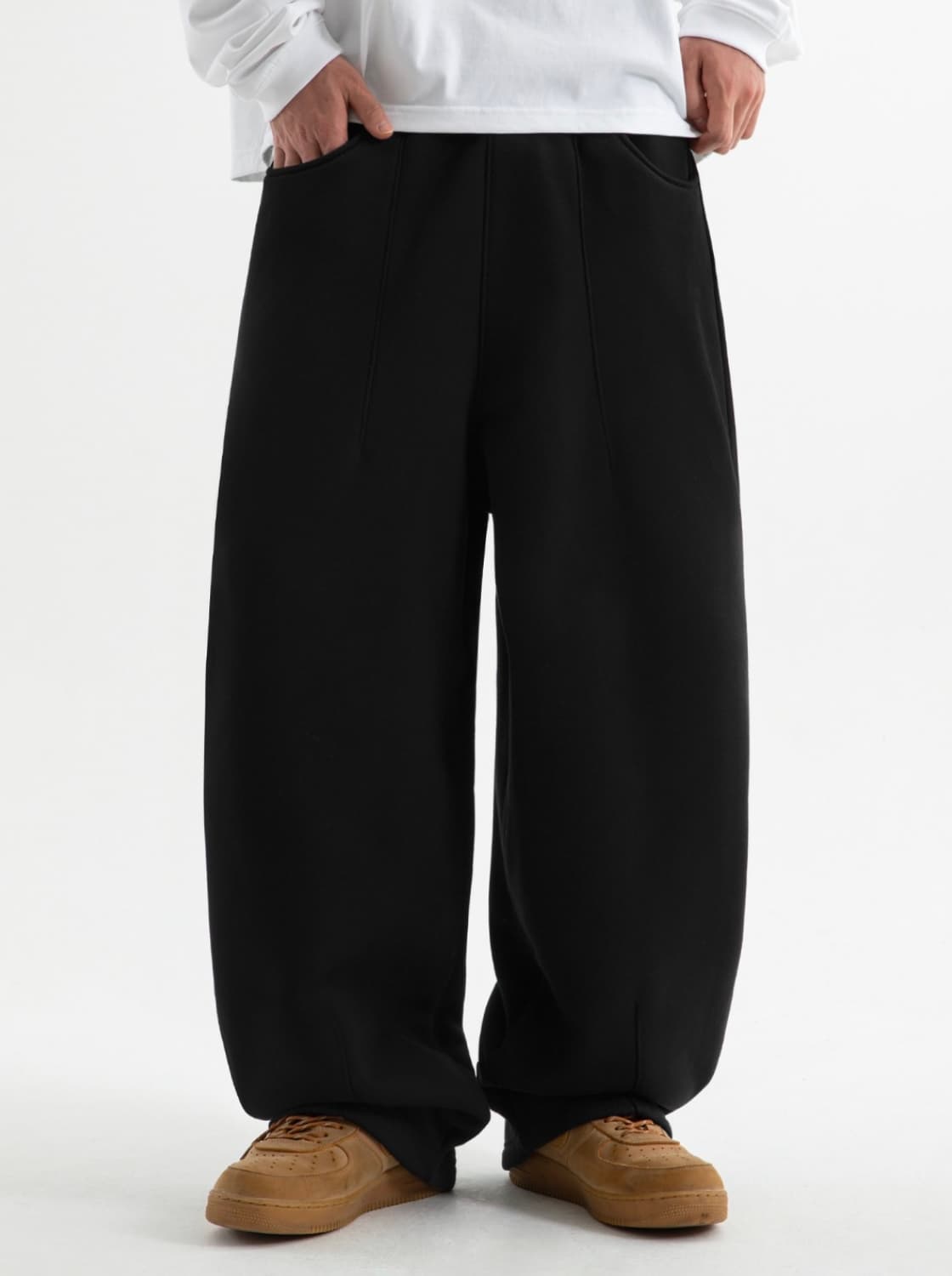 브렌슨 코지 레그핏 다트 기모 팬츠 M 상품이미지2